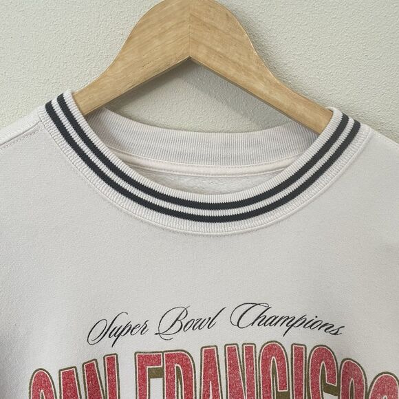Abercrombie & Fitch San Francisco 49ers Graphic Oversized Crewneck Sweatshirt S - Picture 4 of 12